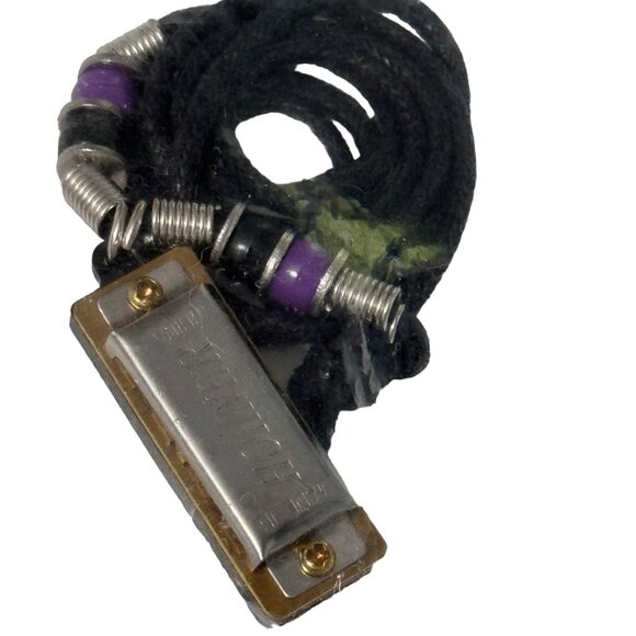 Vintage Compass & Harmonica Necklace Set New Funny Gag Gift Stocking Stuffer - Picture 4 of 12